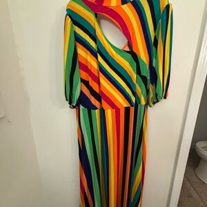 Eloquii Multicolor Striped Dress